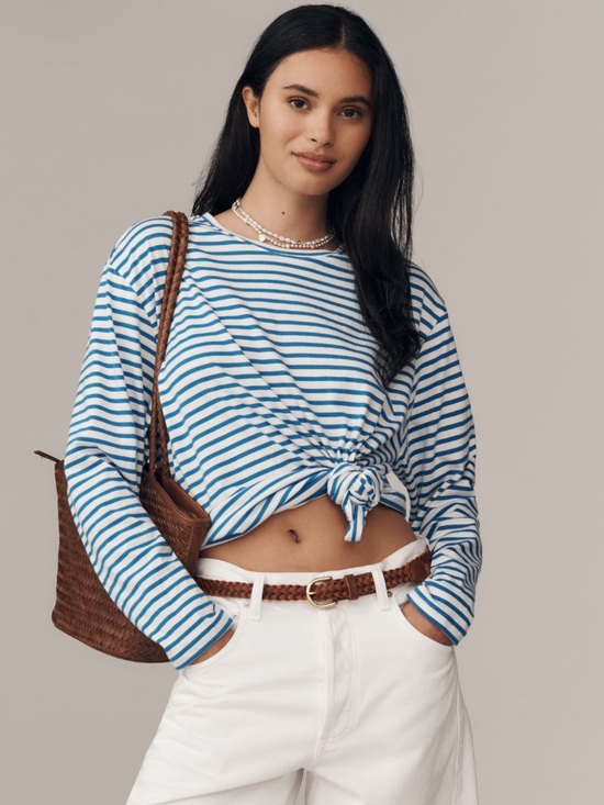 Daily Practice Tops - Anthropologie Daily Practice Cotton Long-Sleeve Tee
Size Small